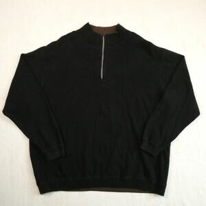 Foundry Supply Co. 1/4 Zip Pullover Sweater Size XXXL Tall Reversible Preppy